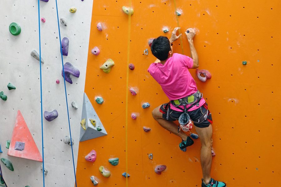 indoor rock climbing